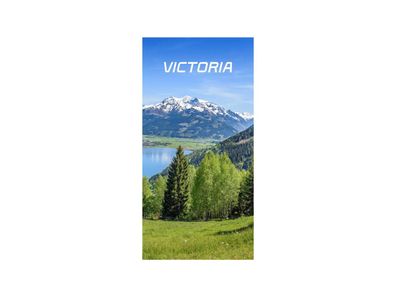 Victoria Banner Textilbanner für Alu-Spannrahmen Motiv: Landsch