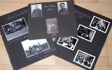 Lot / Konvolut 21 Original Privat Fotos Frauen, Autos Weihanchten 1929 -1932