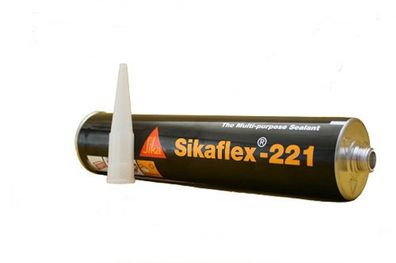 SIKA Dichtmasse "Sikaflex-221" Dauerelas 300 ml Kartusche, weiß