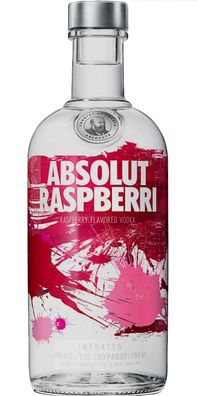 Absolut Raspberri, Raspberry flavoured Vodka, 700ml, 40% Vol Travel Edition