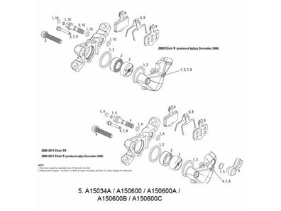 AVID Bremssattel Elixir 7 für X0, schwar