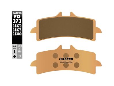 GALFER Bremsbelag "FD373" Satz G1370, Sintermetall Straße