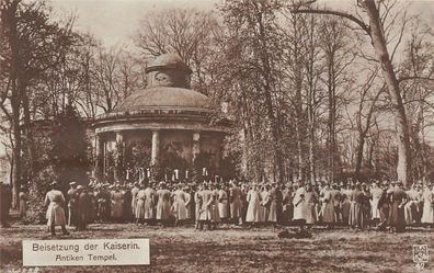 Beisetzung Kaiserin Antiken Tempel Foto Postkarte