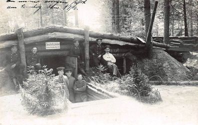 Erdbunker Geschäftszimmer Armee Kraftw. Kol. 225 Foto 1917