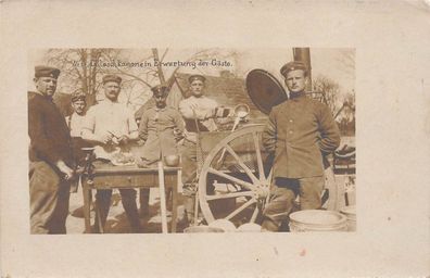 Foto 1. WK deutsche Gulaschkanone in Erwartung der Gäste Einsatz in Rußland 1916