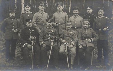 Foto 1. WK Soldaten mit Sachsen Orden HusarLazarett Dresden 1916