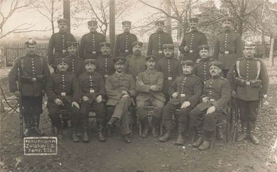 Fotokarte 1. WK Soldaten Sachsen Pickelhaube Infantrie - Regt. 133 Zwickau