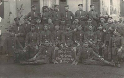 Gruppenfoto Soldaten II. Ers. Batl.7 Infantrie Regiment Bayreuth 1915