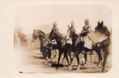 Offiziere zur Pferd in Montjoie Monschau Foto 1916