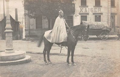 Preußen Offizier zur Pferd in Berlin 1913 Orig. Foto