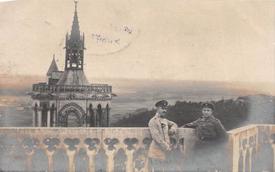 Soldaten Blick von Kathedrale auf Ardon in Laon Feldpost 1916