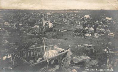 Vor der Sumpfgebiet Unteroffizier 4. Landw. Division Fotokarte 1917