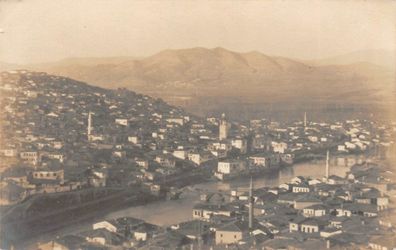 Veles Gesamtansicht , Moschee Orig. Foto 1916