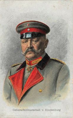 Generalfeldmarschall von Hindenburg Postkarte von 1915