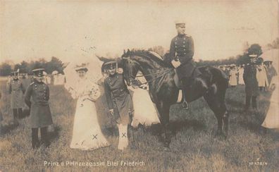 Prinz und Prinzessin Eitel Friedrich AK 1906