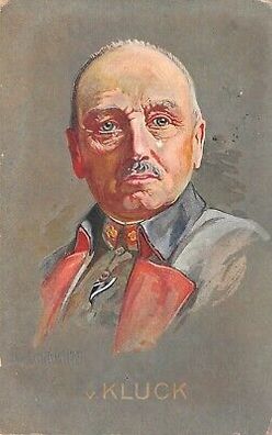 Portrait vom preußischer Generaloberst von Kluck Postkarte AK 1915