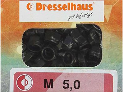 Dresselhaus Sechskantmutter Selbstsichernd, mit Ku M5, VE: 100 St