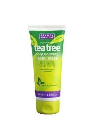 Beauty Formulas Teebaum Tonerdemaske 100 ml