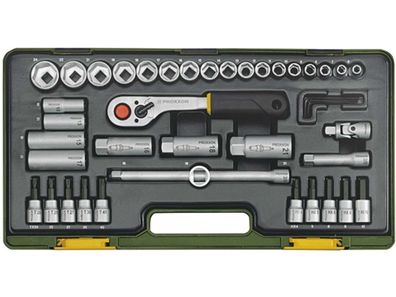 Proxxon Steckschlüsselsatz 3/8", 6-kant, Kompaktsa im Kunststoffk