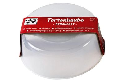 CHG Haube für Tortenplatte bruchfest Kunststoff Ø30cm