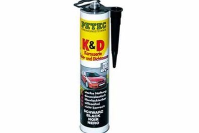 PETEC Dichtmasse "K&amp; " Karosserie Kl 310 ml Kartusche, schwarz