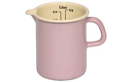 RIESS Messbecher emailliert 0,5 l rosa/bunt