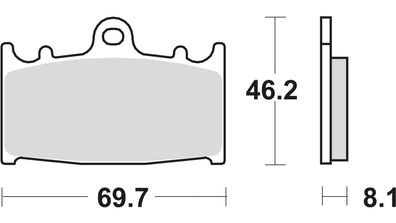 TRW Bremsbelag "MCB 602" Satz Typ TRQ Sinter