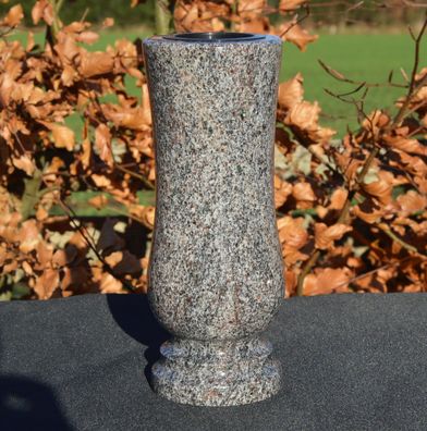 Vase Stein-Vase Grabvase Gartenvase Granitvase aus Granit Paradiso