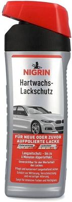 NIGRIN Hartwachs Lackschutz, Langzeitversiegelung mit Hochglanzeffekt, 500 ml