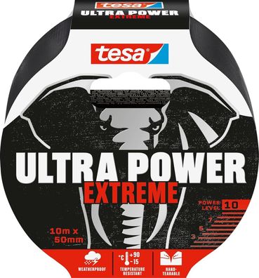 Tesa 56623 ULTRA POWER Extreme (Extreme, 25 m : 50 mm) Gewebe-Klebeband, Stoff