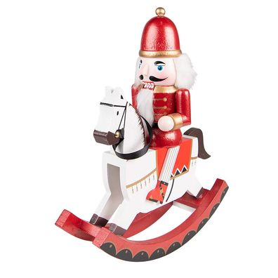 Clayre & Eef Figur Nussknacker 30 cm Rot Grün Polyresin (Gr. 24x9x30 cm)