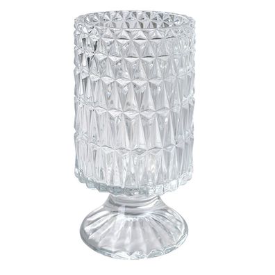 Clayre & Eef Vase Ø 10x18 cm Transparant Glas (Gr. Ø 10x18 cm)