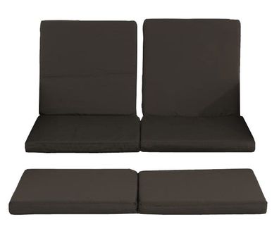 3er-Set Kissenbezüge Sofa Ancona | Anthrazit