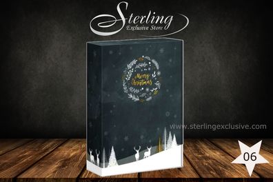 Sterling Coffee Café Crème Weihnachtsbox, 3x 500g zur freien Zusammenstellung, Auswah