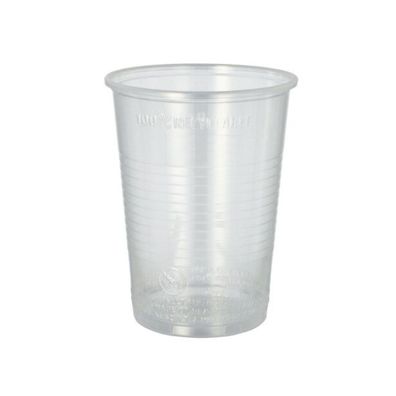 Starpak Plastikbecher (PP) 0,4 l Ø 9,5 cm · 12,2 cm transparent mit Schaumrand | Foli