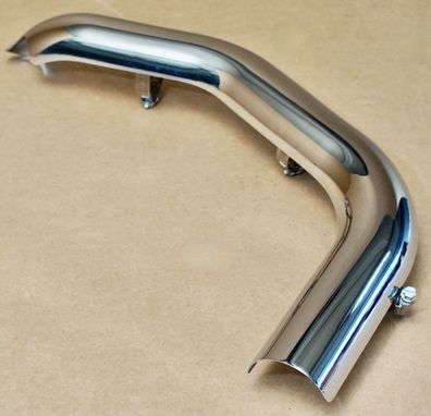 Harley original Auspuff Exhaust Hitzeblech Heat Shield Chrom Sportster