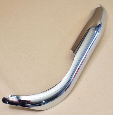 Harley original Auspuff Exhaust Hitzeblech Heat Shield front Chrom Dyna Fat Bob