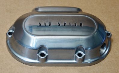 Harley original Getriebe Deckel Gear Cover Alu poliert Twin Cam 6 Gang Sixspeed