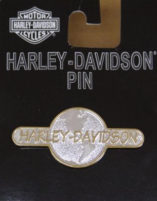 Harley original Pin Anstecker Anstecknadel HD-Schriftzug / Globus