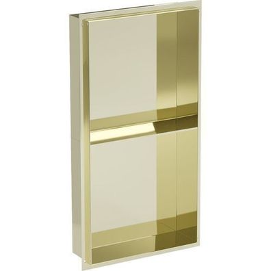 Mexen X-Wall-NR Einbauregal ohne Rahmen mit Ablage 60 x 30 cm, Gold - 1951603010S