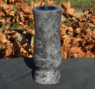 Vase Grabvase Gartenvase Granit-Vase Friedhof-Vase Granit Orion