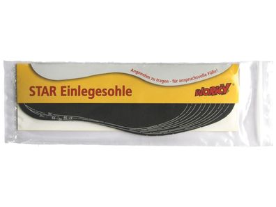 L+D Einlegesohle "Sani-Star" Universal, aus schwar von Größe 36