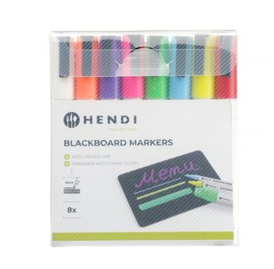 Kreidemarker 3 mm, HENDI Kreidestifte - 8 Farben