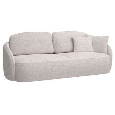 Selsey SAVOY - 3-Sitzer Sofa mit Schlaffunktion und Bettkasten, hellbeige