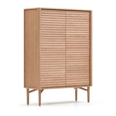 Highboard Lenon 104,5 x 40 x 144 cm Eiche Kommode Schrank