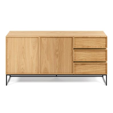 Sideboard Taiana 160 x 42 x 78 cm Eichenfurnier Wohnzimmer Schlafzimmer Neu