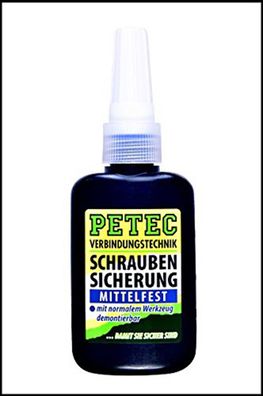 Petec Schraubensicherung mittelfest blau Flasche