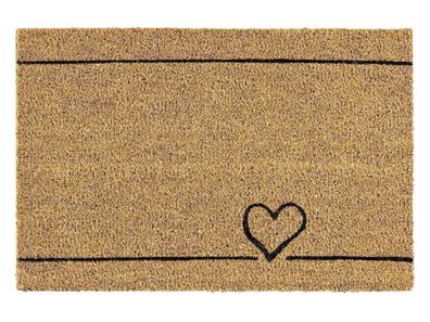 ASTRA Kokosmatte Coco Smart Heart rechteckig 40x60cm