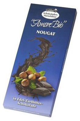 Liebhart´s Gesundkost 6x Bio-Nougat in Edel-Zartibtter-Schokolade 100g