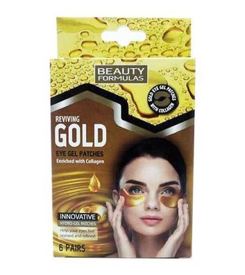 Beauty Formulas Gold Augenpads, 6 Paare